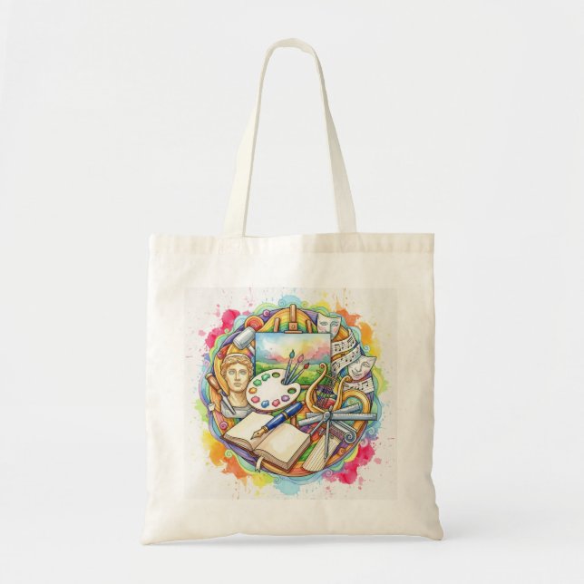 Fira den kreativa anden Totebag Tygkasse (Framsidan)
