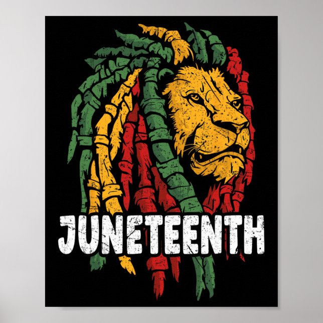 Fira den Lejona afrikanska friheten i juni Poster (Framsidan)