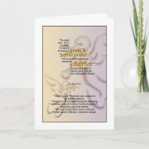 Fira den sanna betydelsen - Luke 2:10 Helgkort