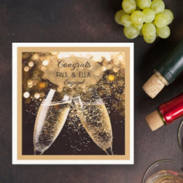 Fira det förlovade paret! Festsservetter! Pappersservett