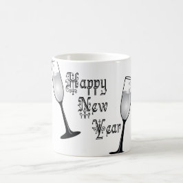 fira det nya året 2018 kaffemugg