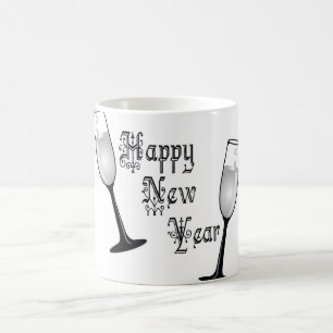 fira det nya året 2018 kaffemugg