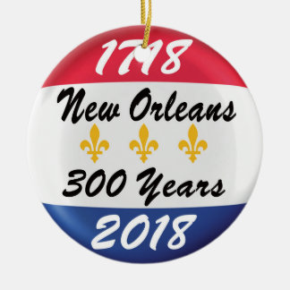 FIRA DET TRICENTENNIAL AV NEW ORLEANS! JULGRANSPRYDNAD KERAMIK