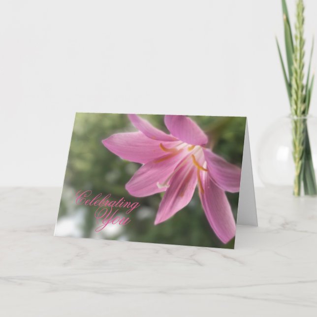 Fira dig och ditt födelsedagkort kort (Framsida)