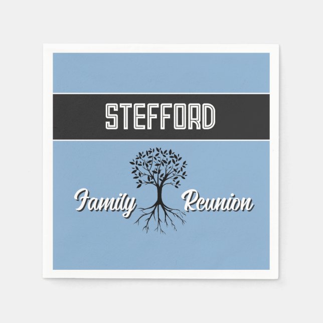Fira! Din familjeåterträff specialdesign Pappersservett (Framsidan)