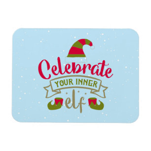 Fira din inre tomte jul magnet