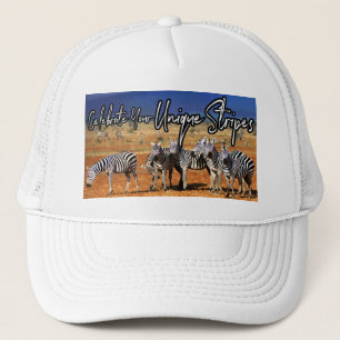 "Fira din unika Rand" Zebra Art Keps