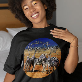 "Fira din unika Rand" Zebra Art T Shirt