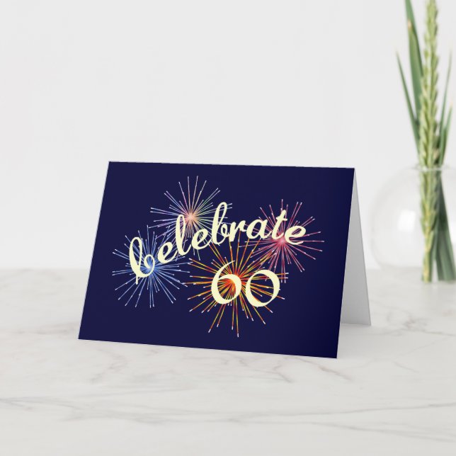 Fira en 60:e födelsedag kort (Framsida)