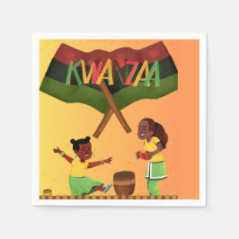 "Fira enighet: En glad Kwanzaa-samling" Pappersservett