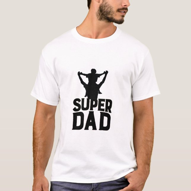 Fira Fars dag med toppen pappa T Shirt (Framsida)