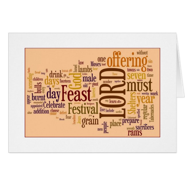 Fira festmåltiden hälsningskort (Framsidan Horizontal)