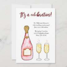fira födelsedagsjubileum champagneInbjudan