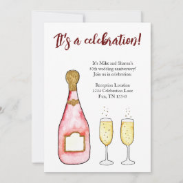fira födelsedagsjubileum champagneInbjudan Inbjudningar
