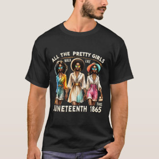 Fira frihet Firar svarta kvinnor Juneteen T Shirt