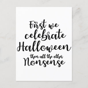 fira Halloween roligt Vykort