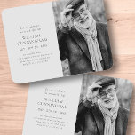 Fira hans livsmoderna, enkla, minimalistiska foto magnet<br><div class="desc">Design består av enkel typografi med sans serif- och serif-teckensnitt. Lägg till ett anpassningsbar-foto.</div>