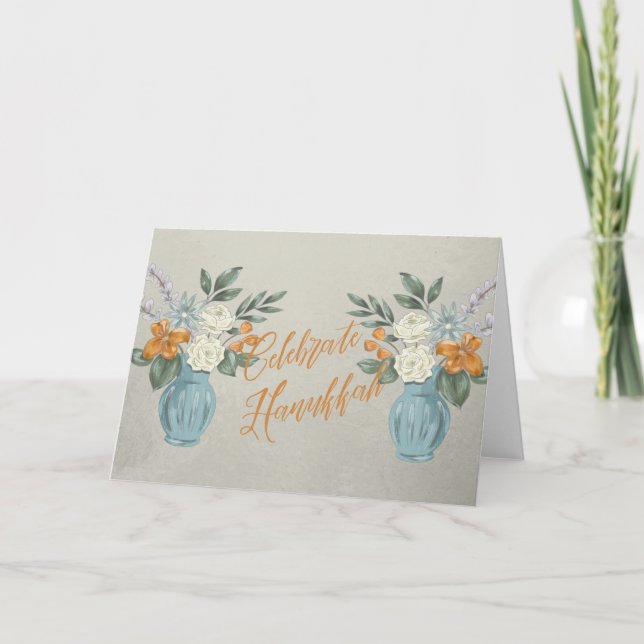 Fira Hanukkah Blank Kort (Framsida)