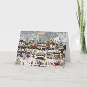 Fira helgdagar i Leavenworth Helgkort