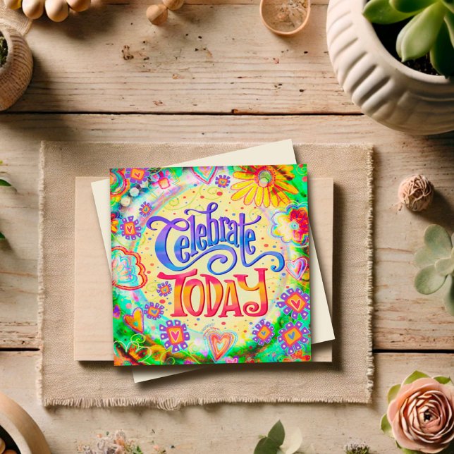 Fira idag Roligten Birthday Cheerful Inspirief (Skapare uppladdad)