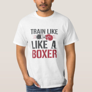 Fira idrotten med Boxing Artwork T Shirt