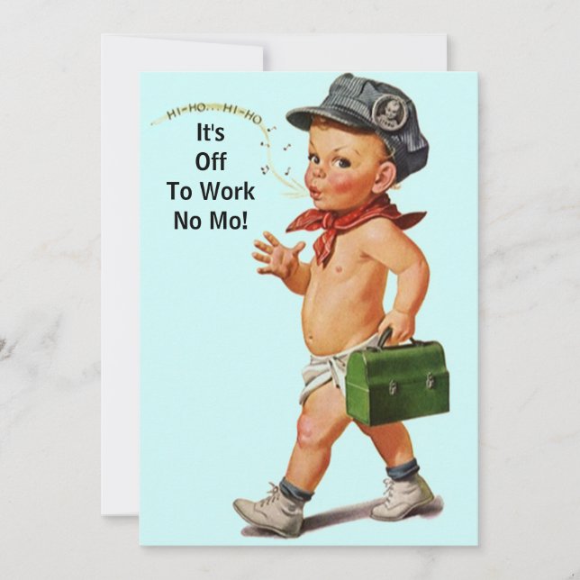 Fira inbjudan till Retro-Pension-partiet med Rolig (Framsida)