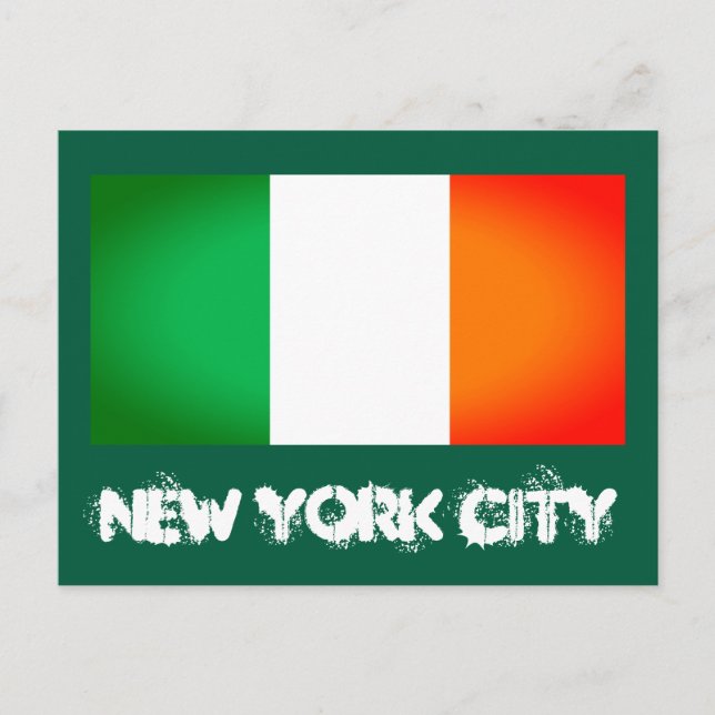 Fira irländskt kulturarv i New Yorks stil - Irland Vykort (Framsida)