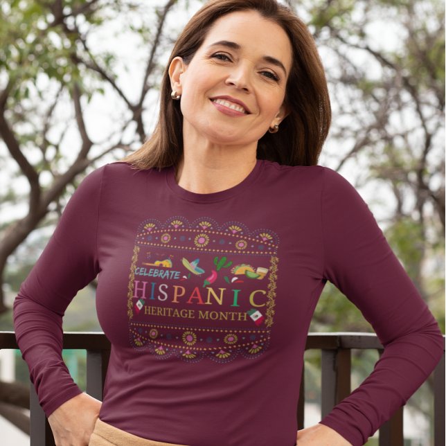 Fira ispanic Heritage Month Design T Shirt (Skapare uppladdad)
