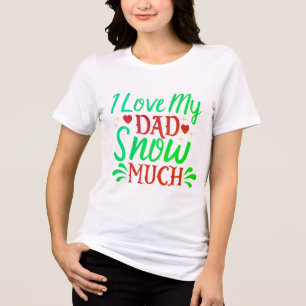 Fira jul med en rolig skjorta som bär pappan t shirt