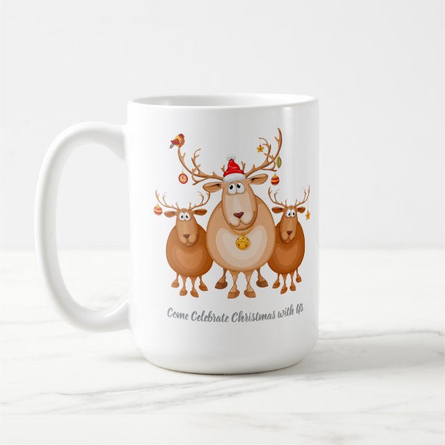 Fira jul med oss av premora kaffemugg (Vänster)