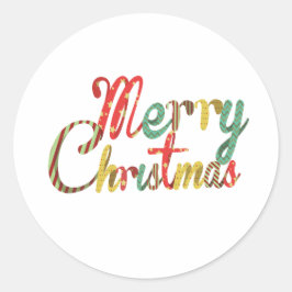 Fira julens magi runt klistermärke