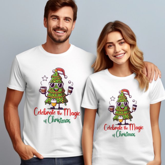 Fira Julgran magi T Shirt (Skapare uppladdad)
