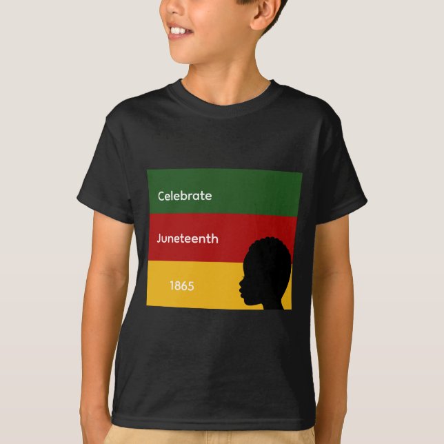 Fira Juneteenth 1865 Barn T-Shirt (Framsida)
