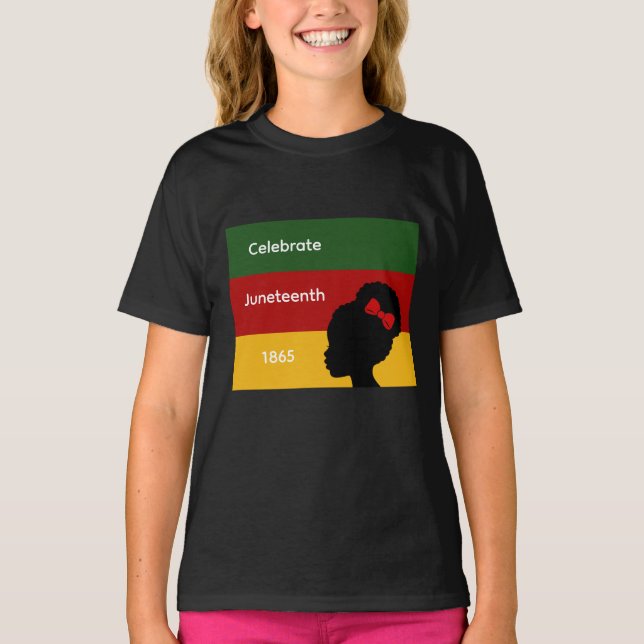 Fira Juneteenth 1865 Flickor T-Shirt (Framsida)