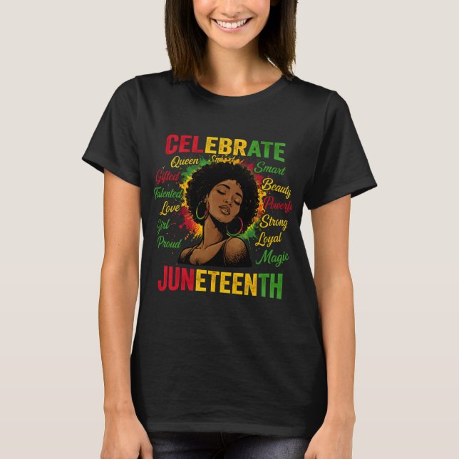 Fira Juneteenth T Shirt (Framsida)