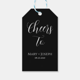 Fira kärlek i stil med denna elegant svart presentetikett