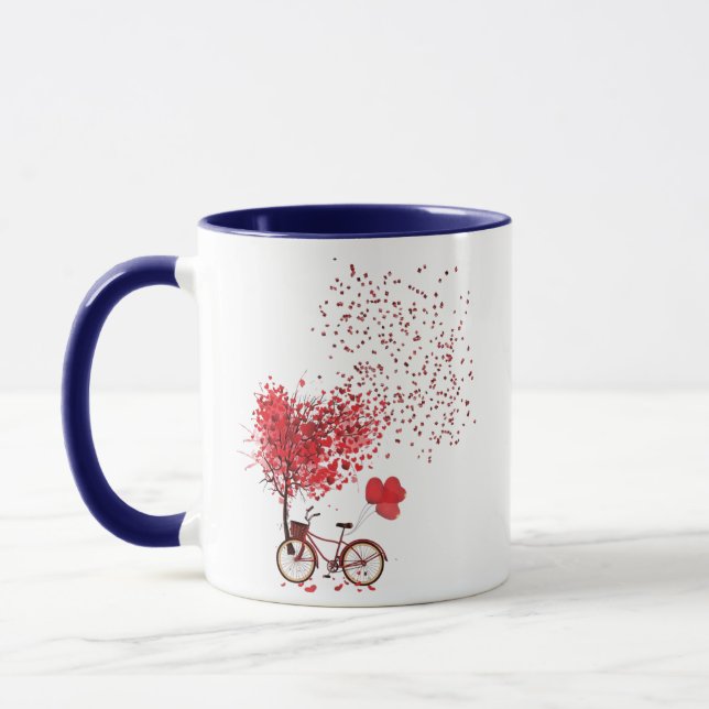 Fira kärlek med stil Elegant muggdesign  Mugg (Vänster)