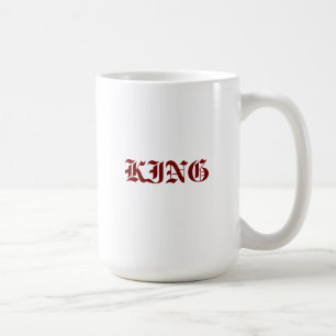 Fira kärlek Par KING och Drottning Text-Koppar Te Kaffemugg