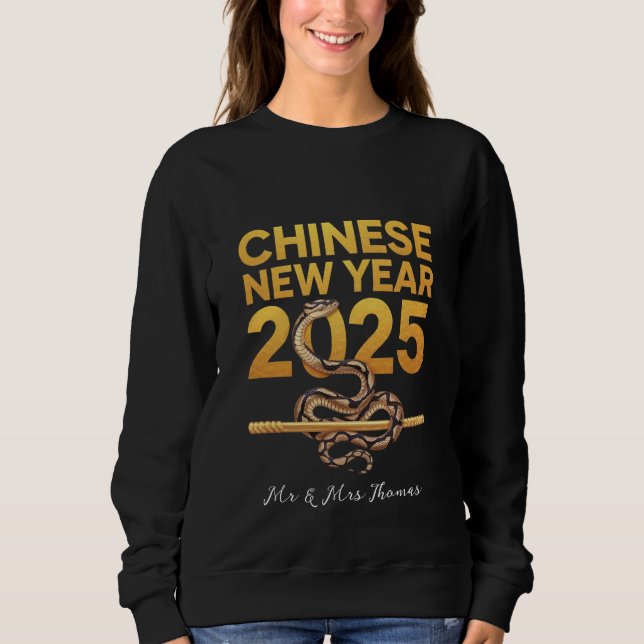 Fira kinesiska nyåret 2025 t shirt (Framsida)