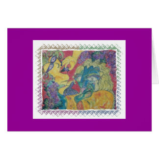 Fira kortet hälsningskort