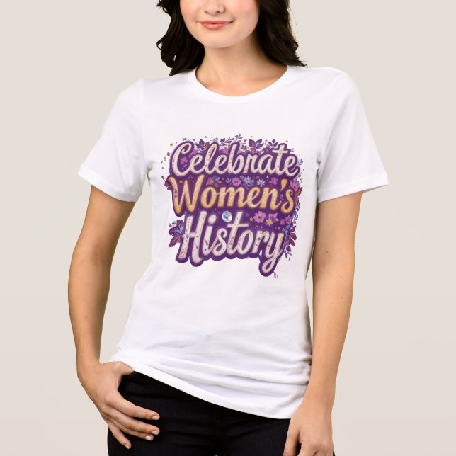 Fira kvinnors historiemånad t shirt (Framsida)