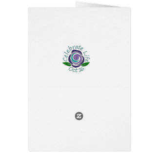 Fira livkortet hälsningskort