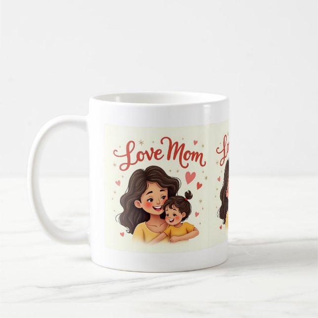 Fira Mamma kärlek med mysigt Kaffemugg (Vänster)