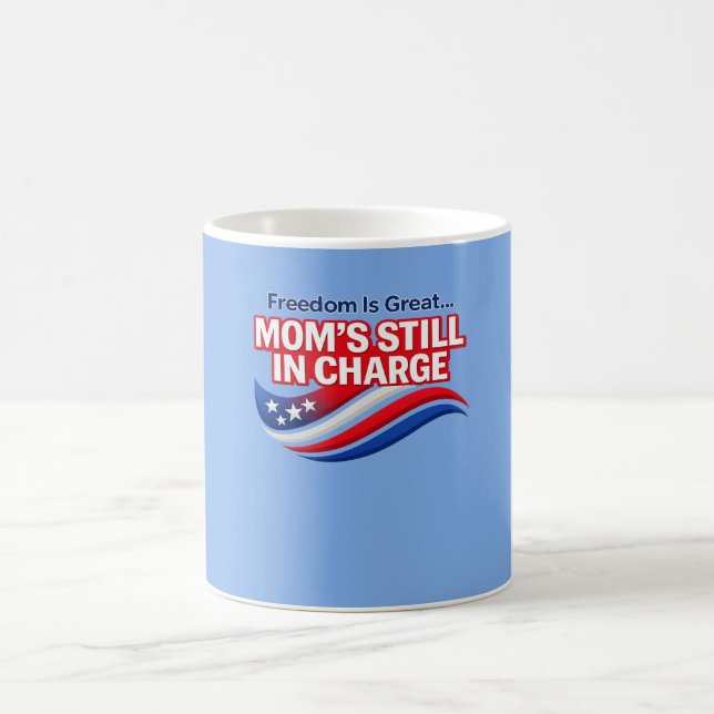 Fira Mamma med humor och patriotisk stil med hjälp Kaffemugg (Center)