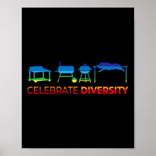 Fira mångfald - Grillad mat Poster