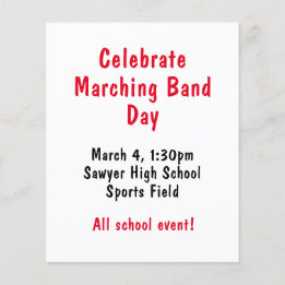 Fira Marching Band Day Flygblad