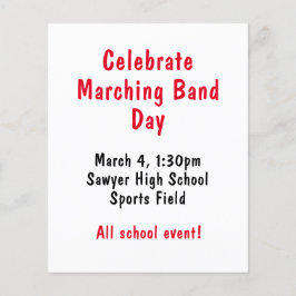 Fira Marching Band Day Flygblad