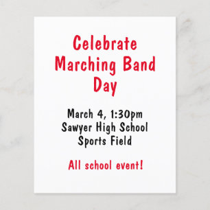 Fira Marching Band Day Flygblad