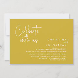 Fira med oss, Bröllopsfest efter vigseln I Inbjudningar