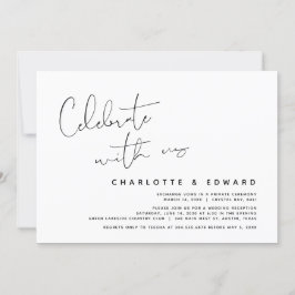 Fira med oss, Bröllopsfirande Invitation Inbjudningar